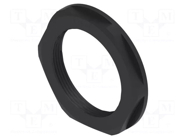 Nut; PG36; polyamide; 60mm; black; Thread: PG; Entrelec TE Connectivity 1SNG607063R0000