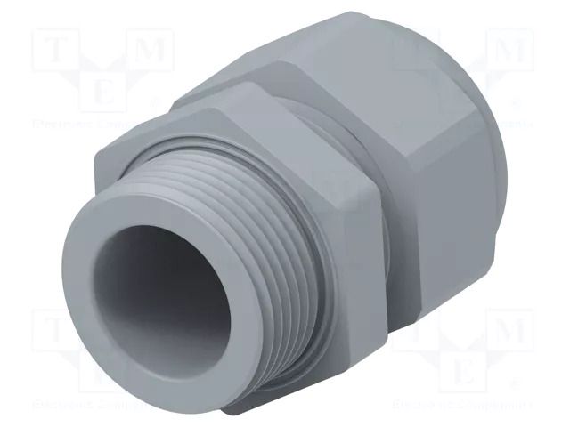 Cable gland; without nut; PG16; IP68; polyamide; grey; Entrelec TE Connectivity 1SNG618020R0000
