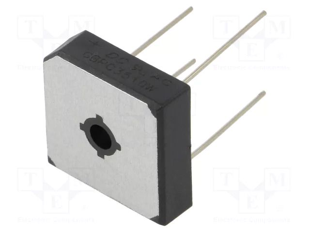 Bridge rectifier: single-phase; Urmax: 1kV; If: 35A; Ifsm: 400A DC COMPONENTS GBPC3510W-DC