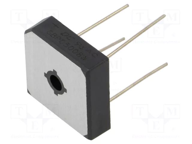 Bridge rectifier: single-phase; Urmax: 800V; If: 50A; Ifsm: 450A DC COMPONENTS GBPC5008W-DC