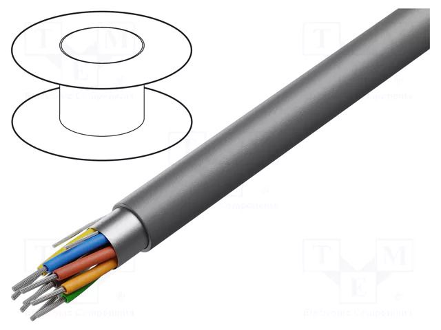 Wire; Xtra Guard® 1; 2x18AWG; shielded,Al-PET foil; PVC; 300V ALPHA WIRE 5382C-SL001
