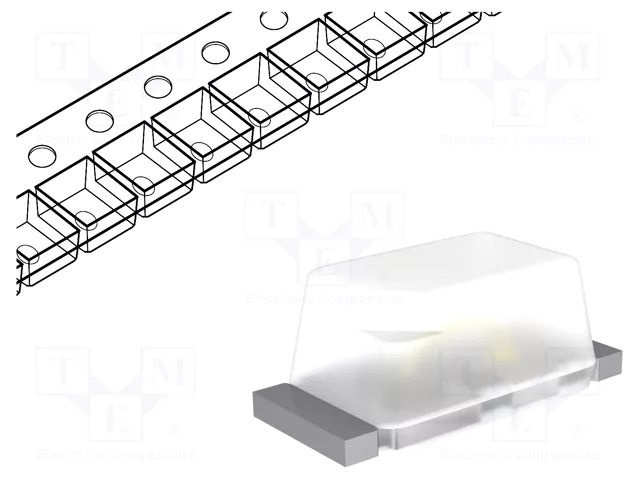 LED; white; SMD; 0603; 320mcd; 120°; 5mA; 2.8VDC; Lens: transparent Inolux IN-S63BT5UW