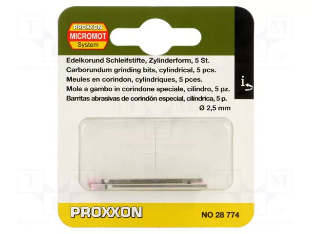 Grindingstone; Ø: 2.5mm; Ø: 2.35mm; 5pcs. PROXXON PR28774