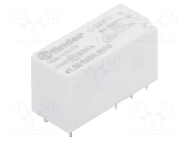 Relay: electromagnetic; Ucoil: 24VDC; Icontacts max: 15A; 8A/24VDC FINDER 41.52.9.024.5010