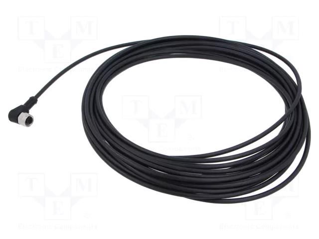 Cable: for sensors/automation; M12; PIN: 4; angled; 10m; plug; 4A BINDER 773434000050004-10