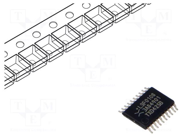 IC: digital; 8bit,bidirectional,translator; Ch: 1; CMOS,TTL; SMD NEXPERIA LSF0108PWJ