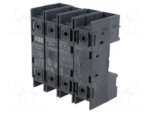 Switch-disconnector; Poles: 4; for DIN rail mounting; 125A; OT ABB OT125FT4N2