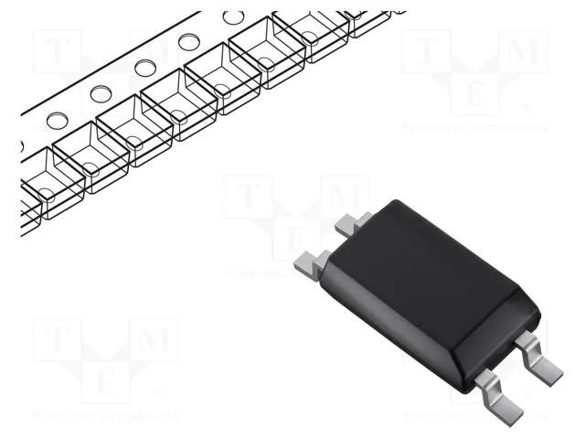 Optocoupler; SMD; Ch: 1; OUT: transistor; Uinsul: 3.75kV; SMD4; PIN: 4 ISOCOM IS281GB