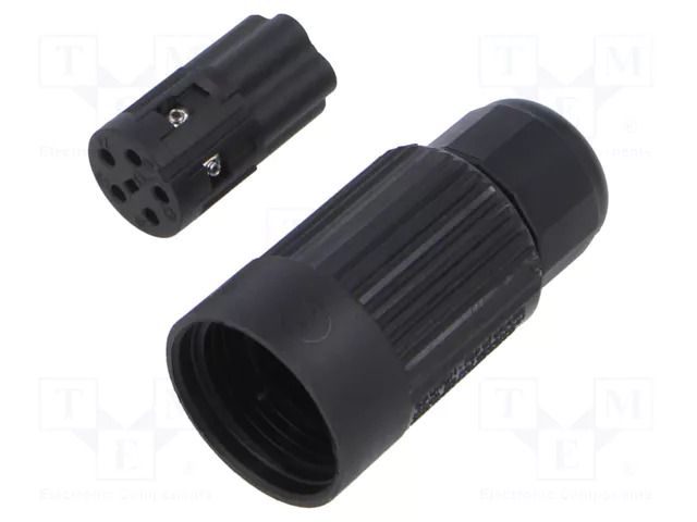 Connector: AC supply; screw terminal; male; TH384; 10A; 500V; 27mm TECHNO THB.384.P5A