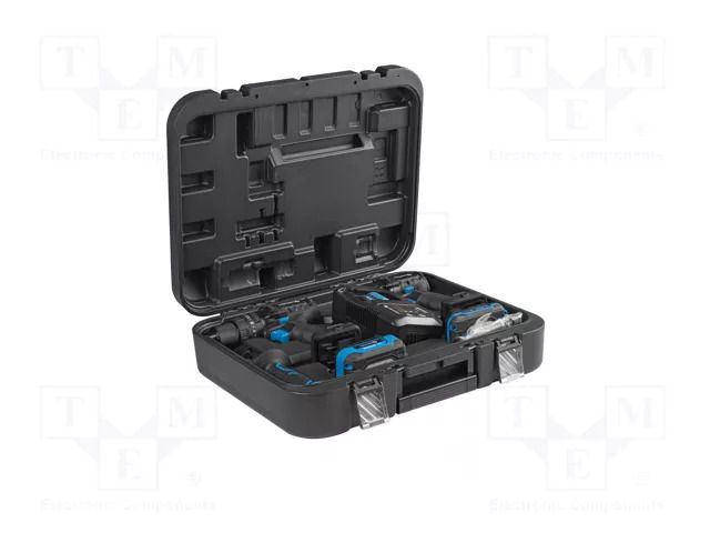 Set; drilling,screwdriving; 18VDC; Kind: brushless HÖGERT TECHNIK HT2E248-B224IPD