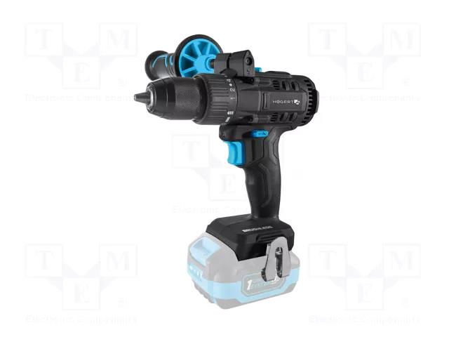 Drill/driver; 18VDC HÖGERT TECHNIK HT2E222-0DD