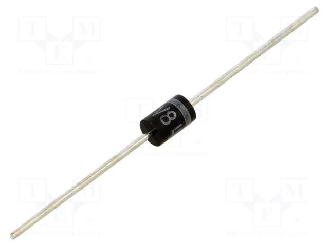 Diode: rectifying; THT; 800V; 1.7A; Ifsm: 60A; AX10 (Ø4.4x7mm) SHINDENGEN S2V80-5000