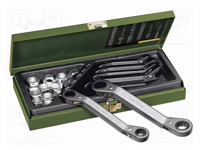 Wrench-set; box,with ratchet; 6pcs. PROXXON PR23231