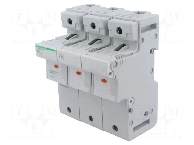 Fuse base; 22x58mm; for DIN rail mounting; 125A; Poles: 3 SCHNEIDER ELECTRIC A9GSB392