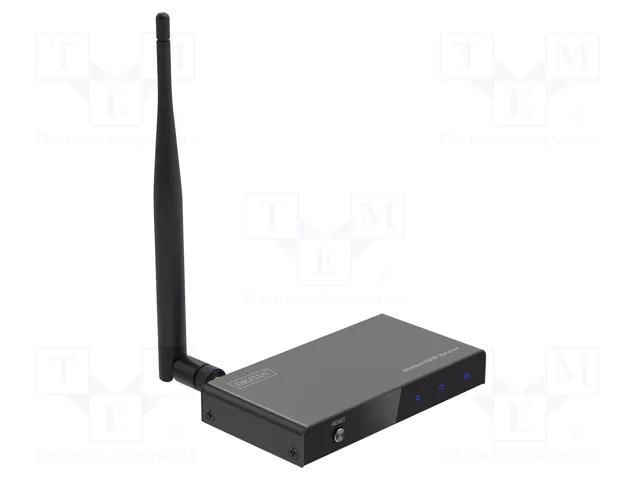 HDMI extender; DC socket,HDMI socket,IrDA; HDCP 1.3,HDMI 1.4 DIGITUS DS-55347