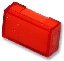 LENS, RECTANGULAR, CLEAR RED 0854-0582
