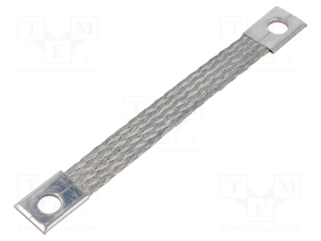 Braids; earthing tape; 10mm2; Ø1: 9mm; Ø2: 9mm; 90A; L: 0.13m BM GROUP BM61015