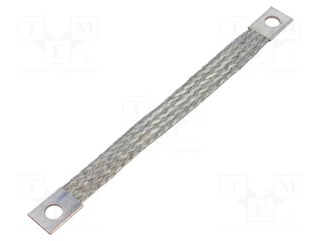 Braids; earthing tape; 10mm2; Ø1: 9mm; Ø2: 9mm; 90A; L: 0.18m BM GROUP BM61020