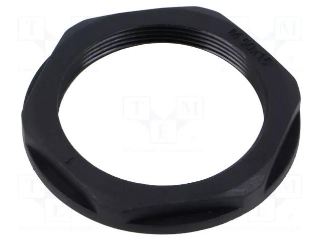 Nut; M50; polyamide 6; 60mm; black; Thread: metric; Pitch: 1.5 HELUKABEL HELU-98169