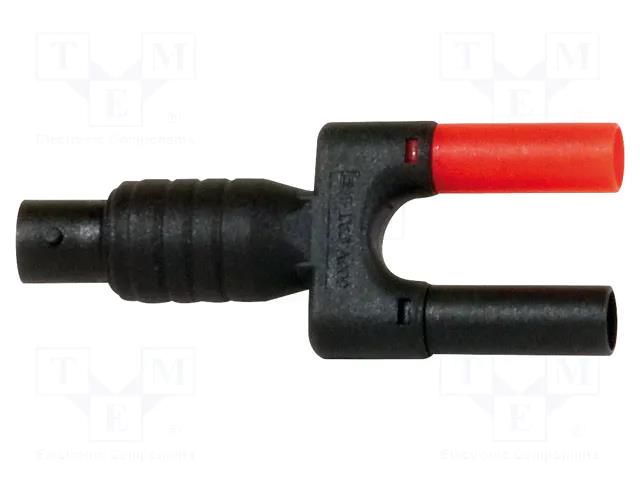Adapter; black-red; banana 4mm plug x2,BNC socket; 2pcs. CHAUVIN ARNOUX CA-P01102101Z