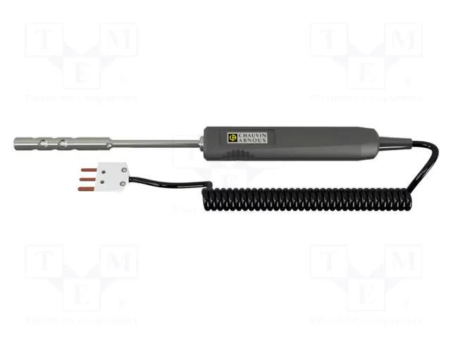 Probe: PT100-type temperature; -100÷600°C; Probe l: 0.13m; Len: 1m CHAUVIN ARNOUX CA-SP12