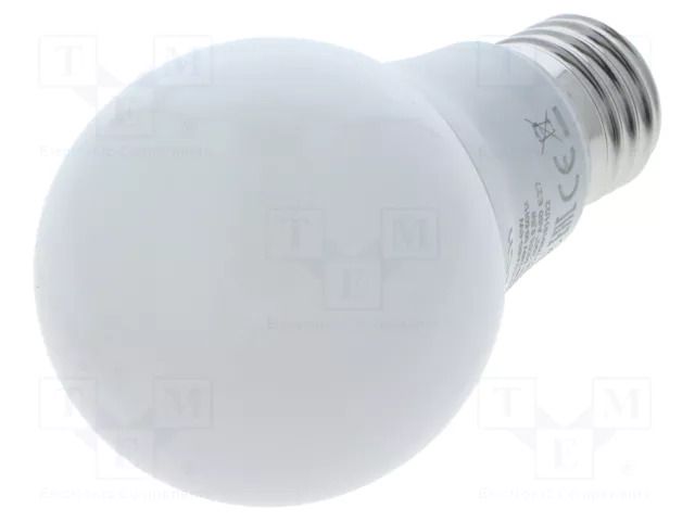LED lamp; white warm; E27; 230VAC; 6W; 200°; 3000K GTV Poland GT-PC2A60-6W
