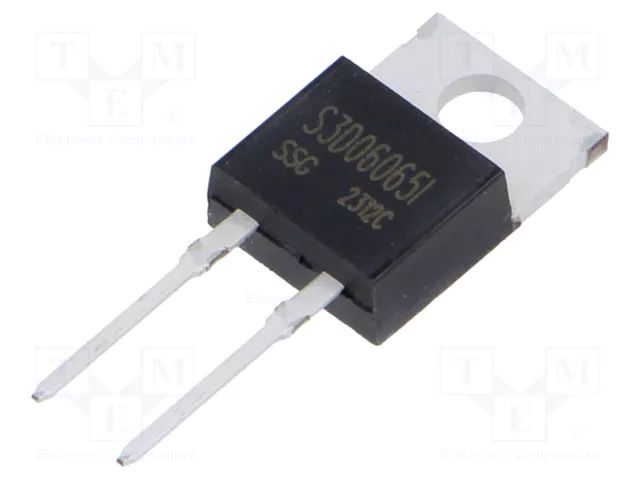Diode: Schottky rectifying; SiC; THT; 650V; 6A; TO220ISO; tube SMC DIODE SOLUTIONS S3D06065I-SMC
