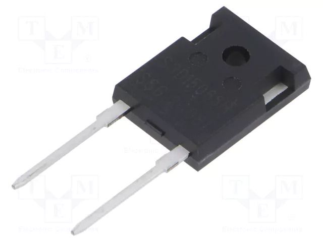 Diode: Schottky rectifying; SiC; THT; 650V; 15A; TO247-2,TO247AC SMC DIODE SOLUTIONS S3D15065H-SMC