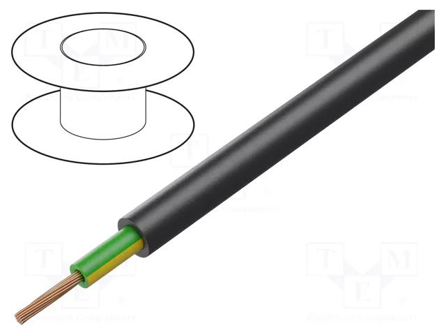 Wire; N2XH; 1G50mm2; stranded; Cu; LSZH; black; 600V,1000V HELUKABEL N2XH-J-1G50