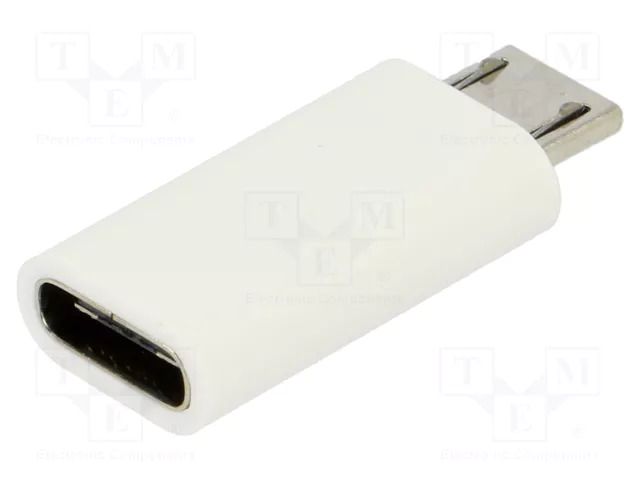 Accessories: adapter; white; USB B micro plug,USB C socket RASPBERRY PI SC0257