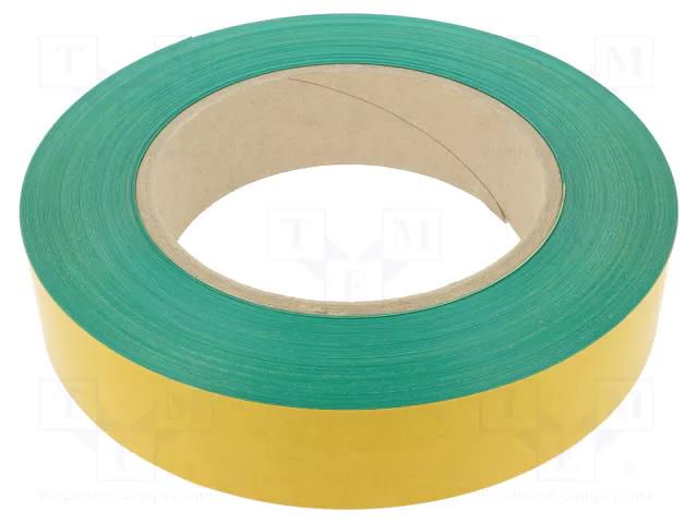 Tape: marking; green; L: 50m; W: 50mm; self-adhesive; PVC FATH FA-0203T05063