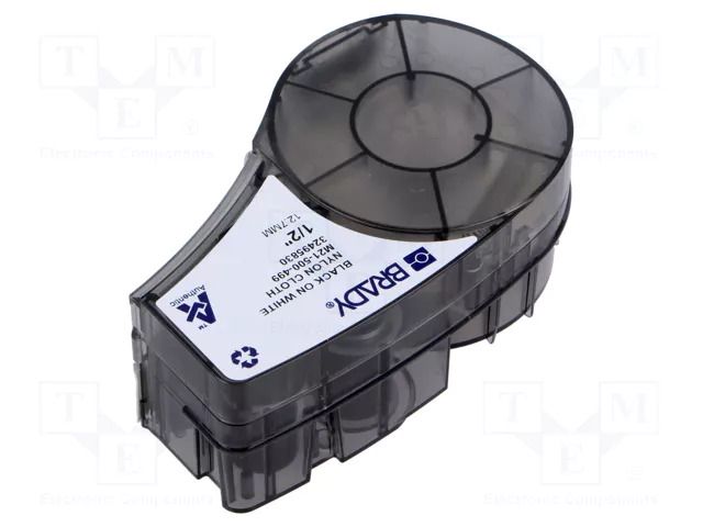 Tape; 12.7mm; 4.9m; white; Character colour: black; self-adhesive BRADY BRADY-110894