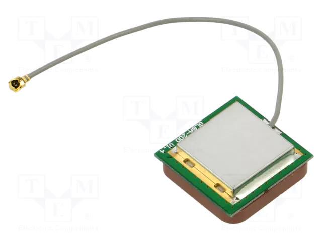 Antenna; BEIDOU,GNSS,GPS; 2dBi; RHCP; for building in; 25x25mm YIC ATIGGBL52580-100