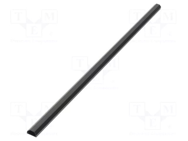 Closed cable trunkings; black; L: 1.1m; W: 33mm; H: 18mm; aluminium Goobay GOOBAY-90723