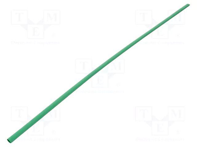Heat shrink sleeve; glueless; 2: 1; 9.5mm; L: 1m; green; polyolefine TASKER GTM9548G