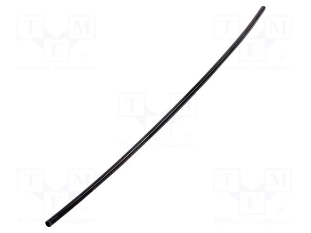 Heat shrink sleeve; glued; 3: 1; 12mm; L: 1m; black; Temp: -25÷125°C RADPOL RPKH1-12/4X1-C