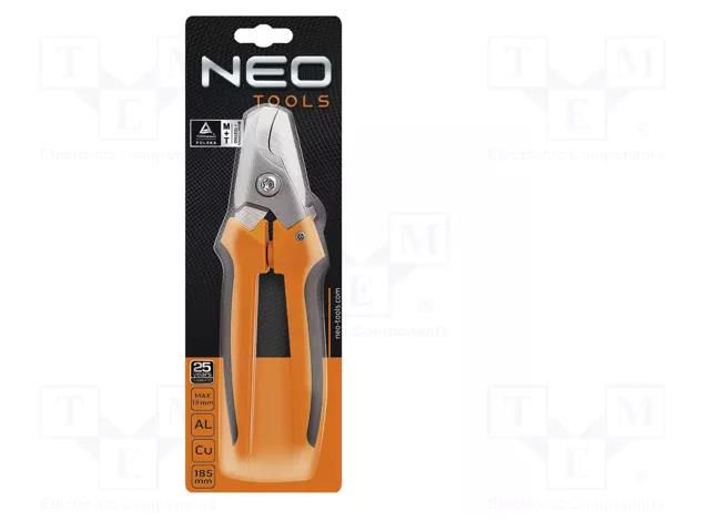 Cutters; 185mm; Cutting range: aluminium/copper cable Ø13mm max NEO TOOLS NEO-01-510