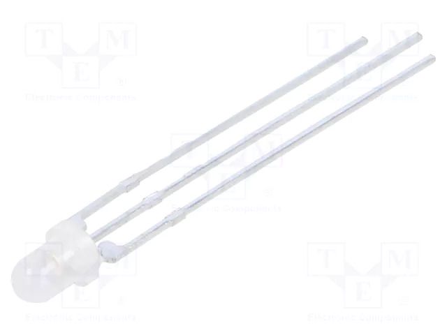 LED; red/green; 3mm; 15÷40mcd,20÷40mcd; 60°; Front: convex; 3x5mm KINGBRIGHT ELECTRONIC L-3VEGW