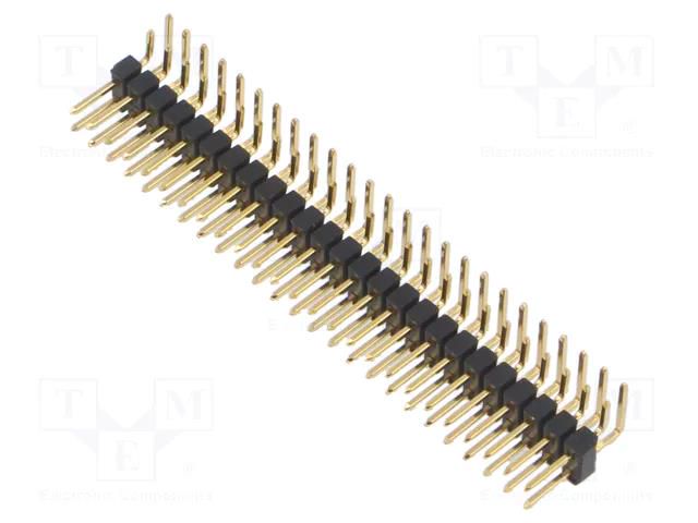 Connector: pin strips; pin header; male; PIN: 50; SL 4; 3A; 250V FISCHER ELEKTRONIK SL4.025.50.G