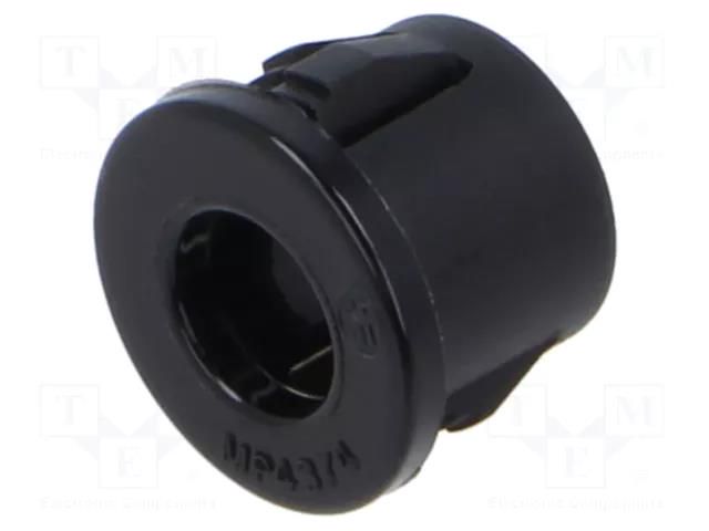 Grommet; Ømount.hole: 11.1mm; Øhole: 6.9mm; black; UL94V-2 ESSENTRA ESS-10362716