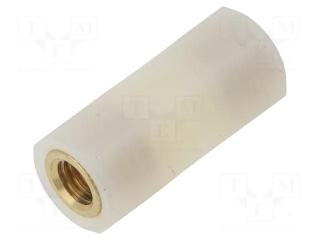 Insulating sleeve; Int.thread: M8; L: 35mm; UL94V-2; polyamide DREMEC TFF-M8X35/1181510