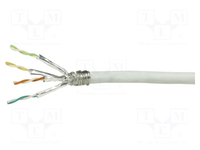 Wire; S/FTP; 4x2x23AWG; 6; wire; CCA; Insulation: PVC; grey; 305m LOGILINK CPV0038