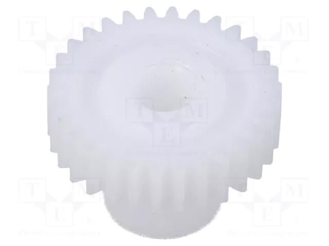Spur gear; whell width: 6mm; Ø: 22.4mm; Number of teeth: 30 IGUS 270GMST07003000060