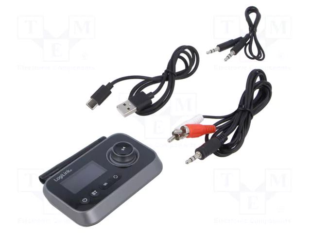 BT receiver; black; Jack 3,5mm,USB C socket; 10m; Bluetooth: 5.0 LOGILINK BT0062
