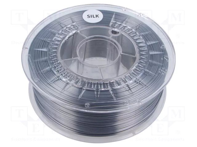 Filament: SILK; Ø: 1.75mm; silver; 225÷245°C; 1kg DEVIL DESIGN DEV-SILK-1.75-SR