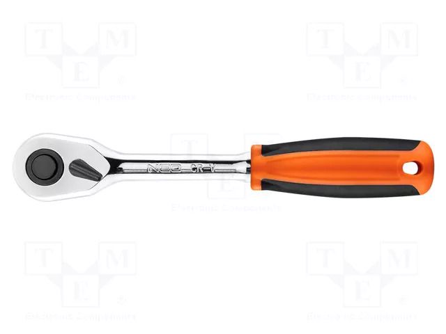 Rattle; 1/2"; straight,with switch; 250mm; Teeth: 45 NEO TOOLS NEO-08-525