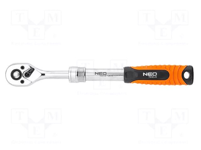 Rattle; 1/2"; telescopic; 305÷445mm; Teeth: 72 NEO TOOLS NEO-08-515