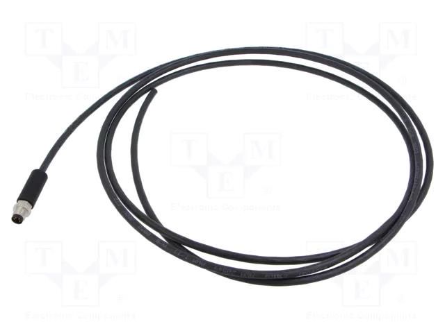 Cable: for sensors/automation; M8; PIN: 4; shielded,straight; 2m BINDER 773505000050704-02