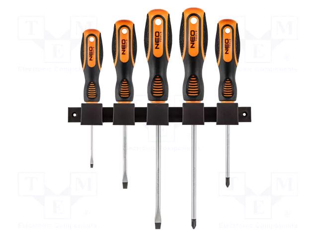 Kit: screwdrivers; Phillips,slot; PH1,PH2,SL 3,SL 5.5,SL 6.5 NEO TOOLS NEO-04-192