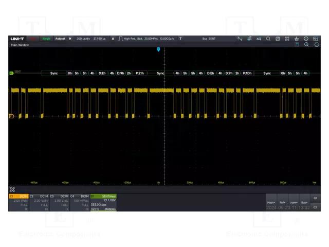 Test acces: expansion option; for oscilloscopes UNI-T MSO7000X-SENT